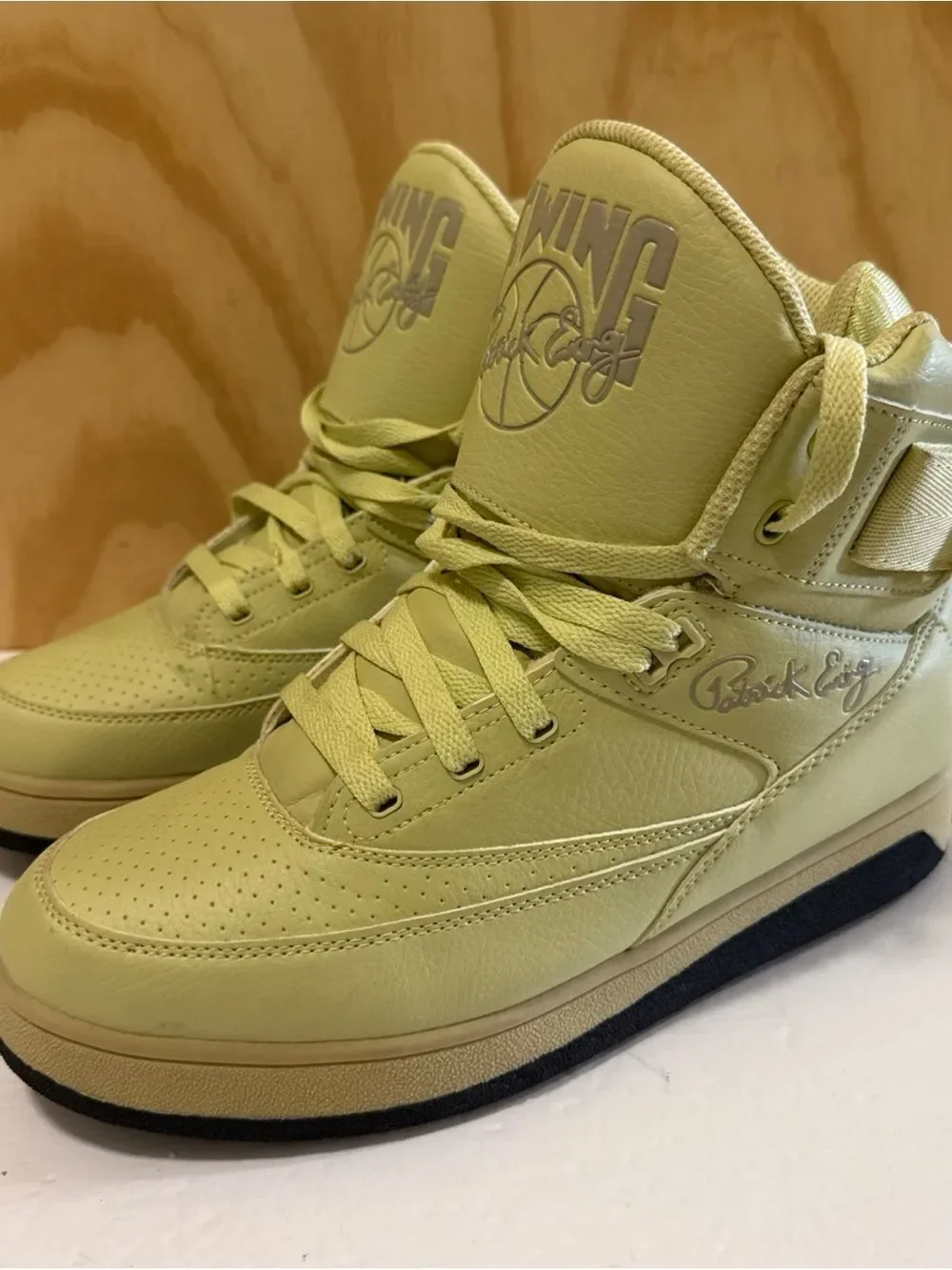 Ewing 33 Hi Pu Men's Basketball Shoe Pale Green/oxford Tan/oxford Tan Size 9 1/2